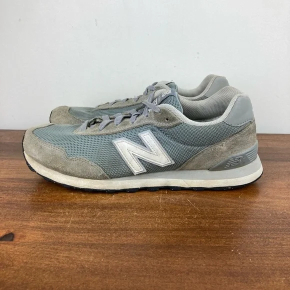 New Balance 515 Classics Grey Suede Mesh Sneakers ML515GRY Men's Size 8D. - Picture 2 of 14